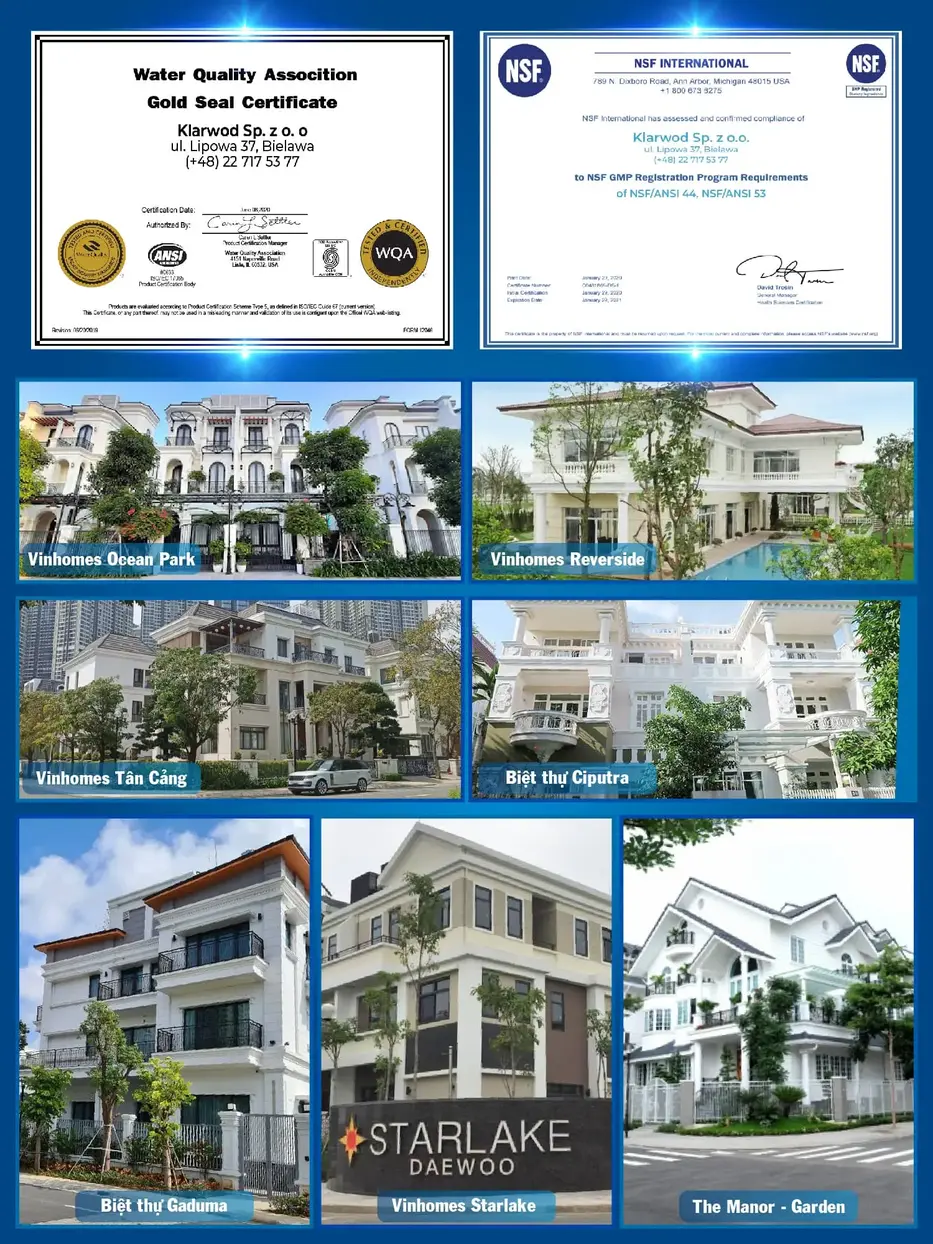 Thi công bộ lọc nước tổng cho Villa