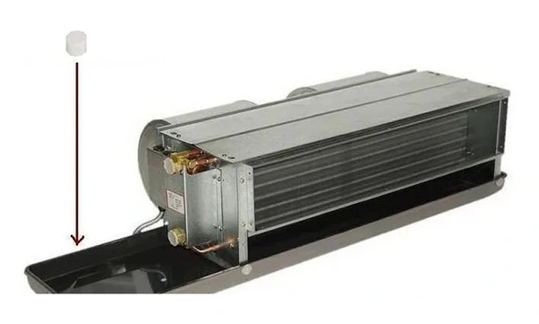 AC Pan Treatment đặt trong khay nước ngưng