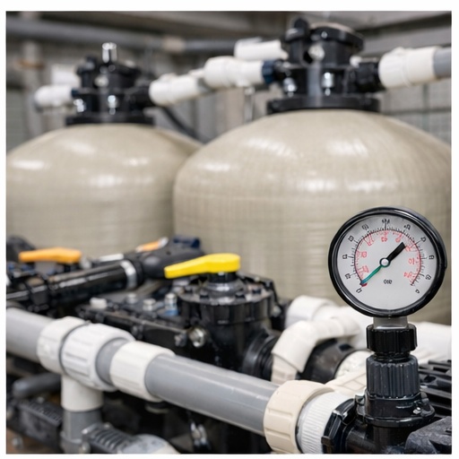 Bình lọc & đồng hồ áp suất