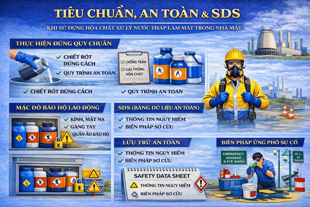 Tiêu chuẩn an toàn & SDS hóa chất tháp làm mát