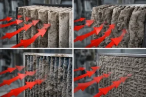 airflow giảm do filter bẩn