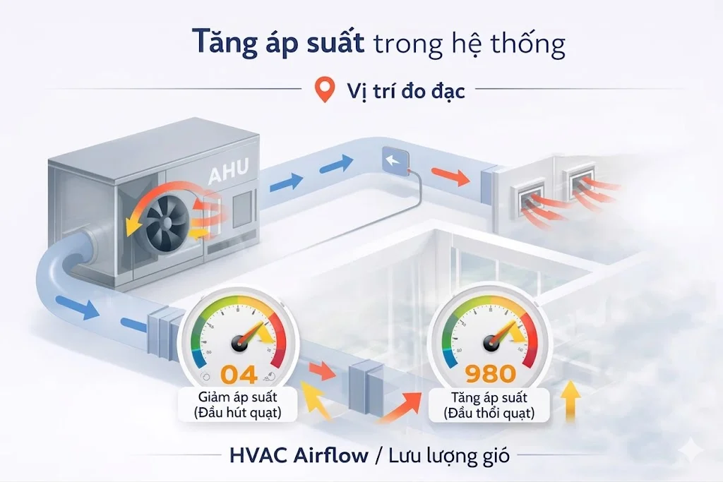 Áp suất HVAC tăng do Filter bẩn
