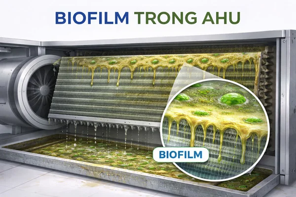 Biofilm trong AHU HVAC