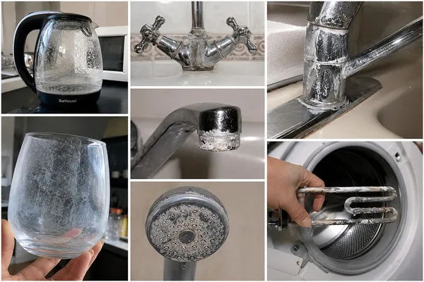 Cáu cặn ở thiết bị sinh hoạt do nước cứng