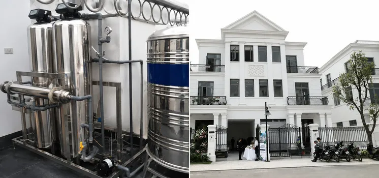 Dự án lọc nước tổng thực tế biệt thự